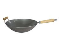 Dexan Professional Carbon Steel - Wok con asa auxiliar de 34 cm / 14 pulgadas