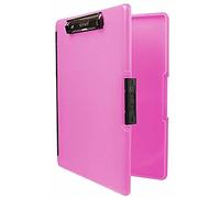 Dexas 3517-806 Slimcase 2 Portapapeles de Almacenamiento con Apertura Lateral, Rosa neón, 12.5" x 9.5"