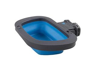 Dexas Cuenco Plegable para Perrera Grande, Color Azul