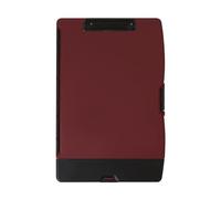 Dexas Folio Clipcase - Portapapeles de almacenamiento profesional con compartimento para bolígrafos, 9.75 x 14.75 pulgadas, A4, Merlot. Ideal para profesores, enfermeras, entrenadores, estudiantes,