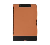 Dexas Folio Clipcase - Portapapeles de almacenamiento profesional con compartimento para bolígrafos, 9.75 x 14.75 pulgadas, A4, arenisca. Ideal para profesores, enfermeras, entrenadores, estudiantes,