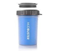 Dexas Lidded MudBuster - Limpiador portátil para patas de perro, tamaño mediano, color azul