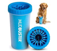 Dexas MudBuster - Limpiador portátil para patas de perro, grande, azul aqua (“azul pro”)