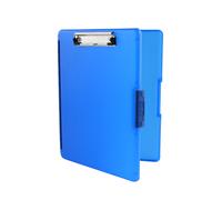 Dexas Slimcase 2 Storage Clipboard with Side Opening Royal Blue Offi