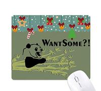 Dexbo Comida China Chengdu Panda Bambu Mouse Pad Juego Navidad Oficina Mat Almohadilla de Goma