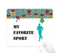 Dexbo como Deportes Fitness equilibrado Trotar Mouse Pad Juego Navidad Oficina Mat Almohadilla de Goma