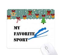 Dexbo como Deportes Fitness Esqui de equilibrado Mouse Pad Juego Navidad Oficina Mat Almohadilla de Goma