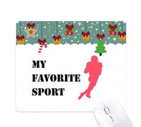 Dexbo Equilibrado como Deportes Fitness Rugby Mouse Pad Juego Navidad Oficina Mat Almohadilla de Goma