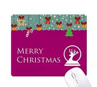 Dexbo Esperanza Elk Mouse Pad Juego Navidad Oficina Mat Almohadilla de Goma