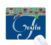 Dexbo Fe Comida Familia Cartas Mouse Pad Juego Navidad Oficina Mat Almohadilla de Goma