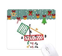 Dexbo Función de fórmulas de Teorema de Pitágoras Mouse Pad Juego Navidad Oficina Mat Almohadilla de Goma
