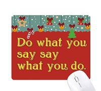 Dexbo Hacer Realidad el Lema de la Palabra Mouse Pad Juego Navidad Oficina Mat Almohadilla de Goma