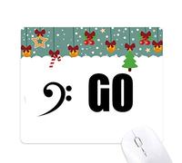 Dexbo IR prólogo Notas de bajo de expresión Mouse Pad Juego Navidad Oficina Mat Almohadilla de Goma