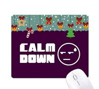 Dexbo La decisión de expresión influyen en Calma Mouse Pad Juego Navidad Oficina Mat Almohadilla de Goma