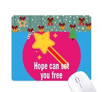 Dexbo La Esperanza Puede liberarte Mouse Pad Juego Navidad Oficina Mat Almohadilla de Goma