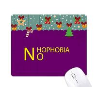 Dexbo No hophobia tópicos Mouse Pad Juego Navidad Oficina Mat Almohadilla de Goma
