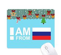 Dexbo Soy de la Federación de Rusia Mouse Pad Juego Navidad Oficina Mat Almohadilla de Goma