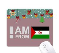 Dexbo Soy de Sáhara Occidental Mouse Pad Juego Navidad Oficina Mat Almohadilla de Goma