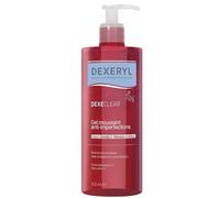 DEXERYL Dexeclear Gel espumoso antiimpurezas - Limpiador facial y corporal 2 en 1 - Reduce las espinillas y el exceso de sebo - 2% de ácido salicílico - Sin perfume - Piel grasa con acné - 400 ml