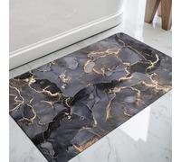 DEXI Alfombra Baño Antideslizante 43 x 80 cm, Alfombrilla Súper Absorbente y Lavable, Alfombras Secado Rapido para Ducha, Gris Oscuro