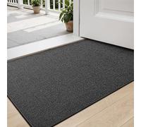 DEXI Felpudo Entrada Casa 80 x 120 cm, Felpudos Antideslizantes, Fácil de Limpiar, Alfombra Absorbente para Puerta Interior, Pasillo, Cocina, Gris Oscuro