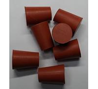 dexierp Fuerza de protección # 1 Tapón de tapón para Orificio de 5/8 "a 11/16" 15.5-17.5mm (Paquete de 20) Apertura de Botella de Tubo 3/4-10 UNC M17 M18 Tuerca de Rosca Pintura