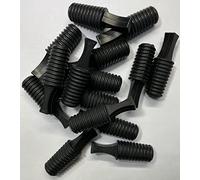 dexierp Protection Force Tapón de tapón de inserción cónico Acanalado para 1/2 "17/32" 12-14 mm Orificio de identificación Tubo de Rosca Apertura de Botella (Paquete de 15) Goma Reutilizable