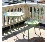 Dexinhdh Conjunto De 2 Mesas Auxiliares Y Sillas De Jardín, Conjuntos De Bistró para Patio con Mesa Y Sillas Grandes, Diseño con Motivos Calados, Gran Capacidad De Carga para Jardín