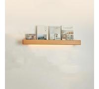 Dexinhdh Estante Flotante con Luz LED, Estantes Flotantes De Madera, Tira De Luz Magnética Desmontable, Estantes De Pared Emisores De Luz para Sala De Estar, Cocina Y Baño.(C,80cm)