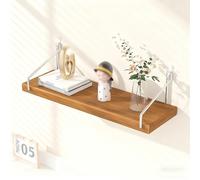 Dexinhdh Estante Flotante De Madera para Exhibición, Estantes Flotantes para Decoración De Pared, Gran Capacidad De Carga, Ahorra Espacio. Estante Colgante para Exhibición(A,30cm)