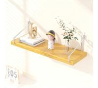 Dexinhdh Estante Flotante De Madera para Exhibición, Estantes Flotantes para Decoración De Pared, Gran Capacidad De Carga, Ahorra Espacio. Estante Colgante para Exhibición(C,30cm)