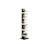 Dexinhdh Estantería Vertical Tipo Columna De 11 Niveles, Librería Moderna Abierta, Estantes Ajustables, Rack De Almacenamiento Metálico De Pie para Oficina, Sala De Estar(Black)
