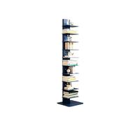 Dexinhdh Estantería Vertical Tipo Columna De 11 Niveles, Librería Moderna Abierta, Estantes Ajustables, Rack De Almacenamiento Metálico De Pie para Oficina, Sala De Estar(Blue)