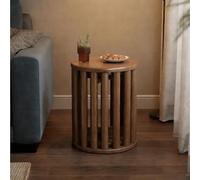 Dexinhdh Juego De 4 Taburetes Apilables, Taburetes Redondos De Madera Que Se Pueden Usar como Mesas Auxiliares, Diseño Sin Asas, Mesa De Centro Multifuncional 4 En 1 para Cocina(A)