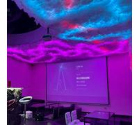 Dexinhdh Lámpara LED Inteligente Con Efecto De Nube De Tormenta En 3D, Luz Multicolor Con Efecto De Relámpago, Con Membrana Fija Y Algodón 3D, Luz Nocturna Ambiental RGB(20m)