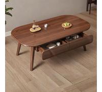 Dexinhdh Mesa de Piso Japonesa con cajones Dobles, Mesa de Centro Japonesa, para Ventana(A)