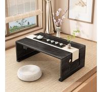 Dexinhdh Mesa de Piso Japonesa Plegable, Mesa de Centro Japonesa Baja Tipo Tatami, para Sala de Estar(B,70cm)