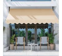 Dexinhdh Toldo Retráctil Manual, Toldos para Patio Exterior para Días Soleados Y Lluviosos, Altura Y Ángulo Ajustables, Sin Necesidad De Taladrar, Toldos para Puertas, Ventanas, Terrazas(B,1.5M)