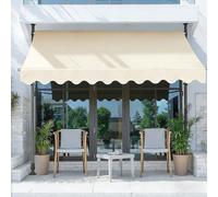 Dexinhdh Toldo Retráctil Manual, Toldos para Patio Exterior para Días Soleados Y Lluviosos, Altura Y Ángulo Ajustables, Sin Necesidad De Taladrar, Toldos para Puertas, Ventanas, Terrazas(D,4M)