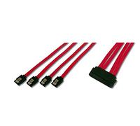 Dexlan Cable Company SAS 32 Pol TO 4XSATA 7 Pol CABL - Cable SCSI (Rojo)