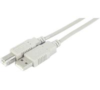 Dexlan - Cable USB 2.0 (Tipo AB, Macho a Macho, 3 m)
