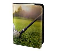 Dexnel 1 funda para pasaporte con estampado de pelota de golf para viajes, mujeres y hombres, bonita funda para pasaporte de viaje
