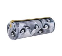 DEXNEL Bonito estuche escolar Penguin1, soporte para bolígrafos con cremallera, elegante y práctico estuche para lápices, regalo para niños y niñas, White, Talla única, Organizador de bolsas