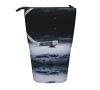 DEXNEL Bonito soporte para lápices de hockey, bolsa telescópica, caja de papelería para estudiantes, niñas, niños, Black, Talla única, Organizador de bolsas