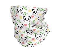 Dexnel Bufanda de bambú con diseño de oso panda para el cuello, pasamontañas multifuncional, polaina elástica, protección contra el viento