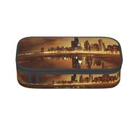 DEXNEL Chicago - Estuche escolar portátil con cremallera, estuche multifuncional resistente de alta capacidad para niños, Black, Talla única, Organizador de bolsas