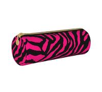 DEXNEL Estuche escolar con cremallera para lápices, diseño de cebra, tigre, leopardo, rosa, estuche para lápices, regalo para niños y niñas, White, Talla única, Organizador de bolsas