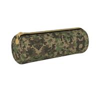 DEXNEL Estuche escolar de camuflaje verde, soporte para bolígrafos con cremallera, elegante y práctico estuche para lápices, regalo para niños y niñas, White, Talla única, Organizador de bolsas