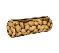 DEXNEL Estuche escolar de patatas de jardín, soporte para bolígrafos con cremallera, elegante y práctico estuche para lápices, regalo para niños y niñas, White, Talla única, Organizador de bolsas