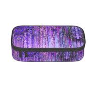 DEXNEL Estuche escolar portátil con cremallera, diseño de árbol floral, estuche multifuncional resistente de alta capacidad para niños, Black, Talla única, Organizador de bolsas